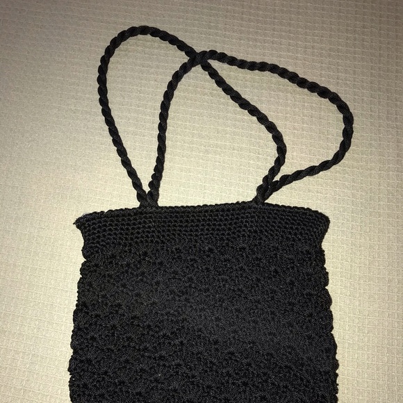 Black Crotchet Purse/Pocketbook - Picture 2 of 8